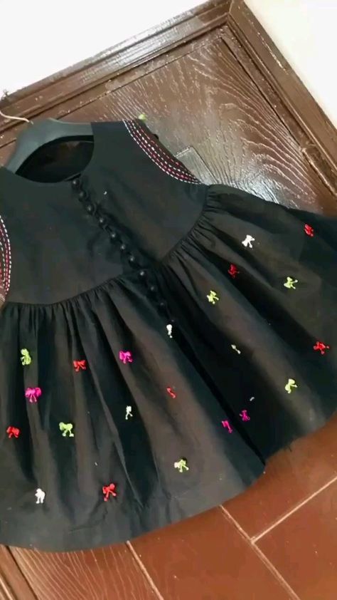 black lawn frock with trouser